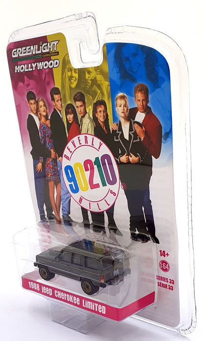 Greenlight 1/64 Scale 44930-A - 1988 Jeep Cherokee Limited 90210 BH - Grey