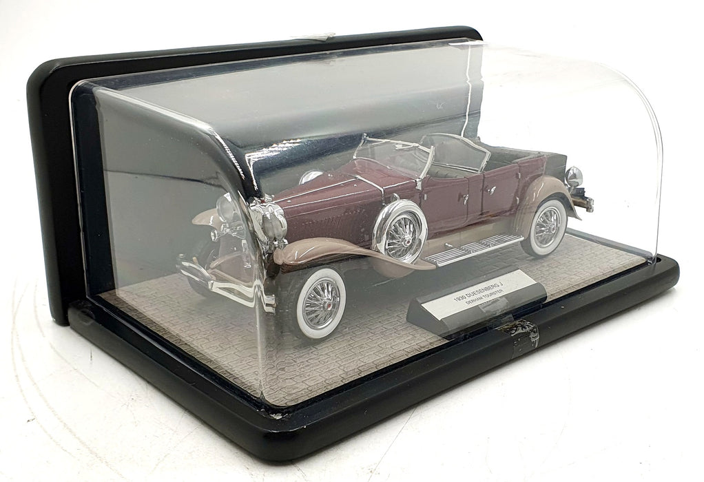 Franklin Mint 1/24 Scale 51225C - 1930 Duesenberg J Derham Tourster - Red/Beige