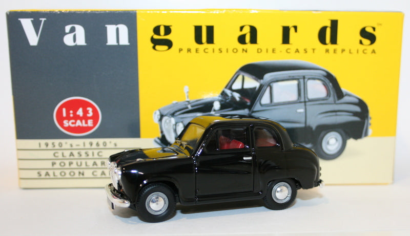 Vanguards 1/43 Scale Diecast VA23003 - Austin A35 Car - Black