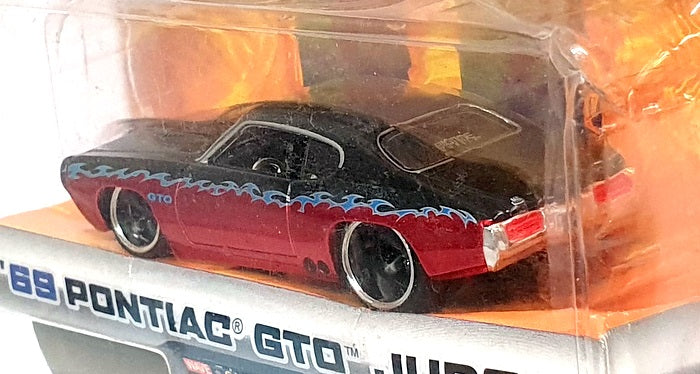 Jada Toys 1/64 Scale Diecast 12006 - 1969 Pontiac GTO Judge - Black/Red