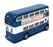 Corgi 12cm Long Diecast C599-7 - AEC Regent Bus Bradford R82 - Blue/White