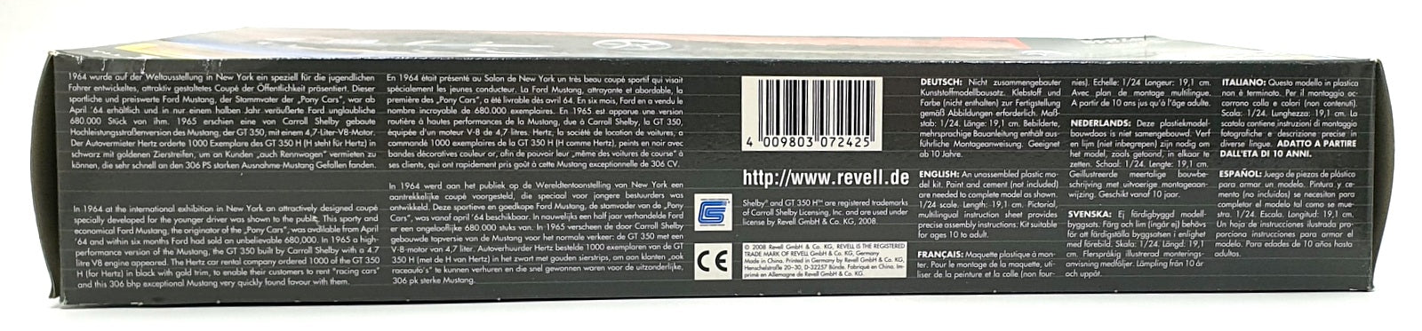 Revell 1/24 Scale Unbuilt Kit 07242 - Shelby Mustang GT 350 H 
