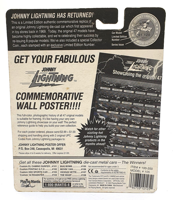 Johnny Lightning 1/64 Scale 100-200 - The Challengers VW Bug Bomb - Teal