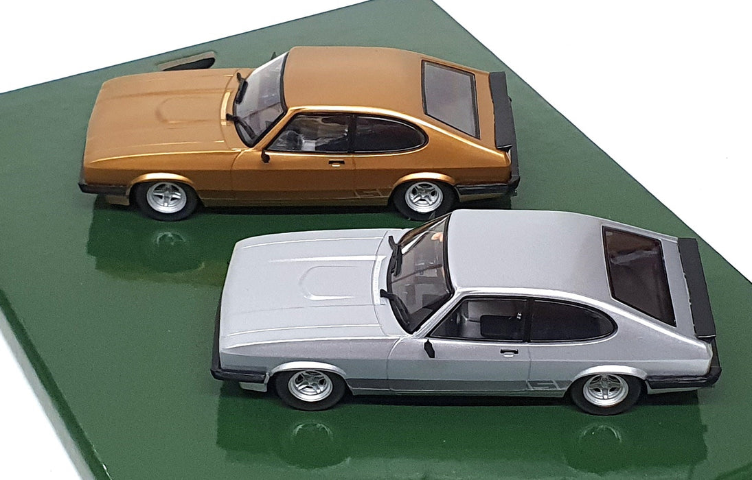 Scalextric 1/32 Scale Twin Pack C4642 Ford Capri The Professionals - Gold Silver