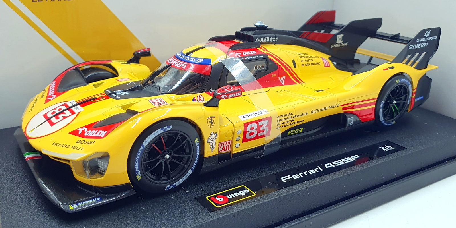 Burago 1/18 Scale Diecast 18-16304 - Ferrari 499P #83 Le Mans 2024 