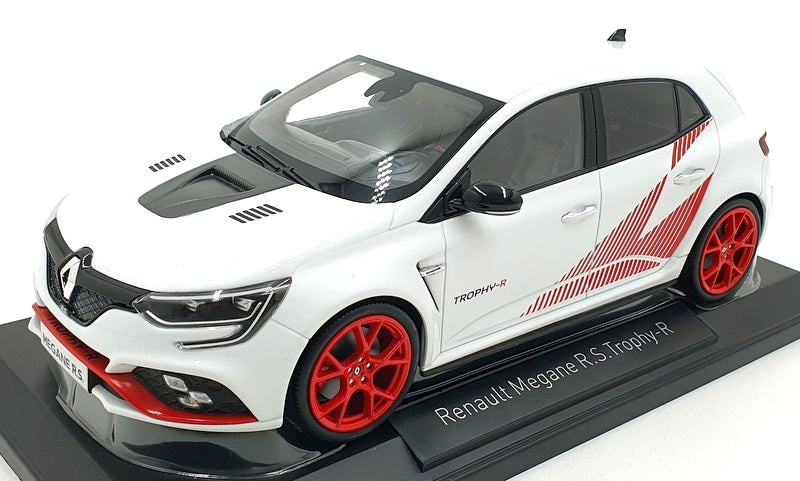 Norev 1/18 Mégane Trophy R Modèle Réduit Norev Renault Mégane RS Trophy R 2019 Au 1/18 En Métal - Blanc, Neuf Taxi Renault