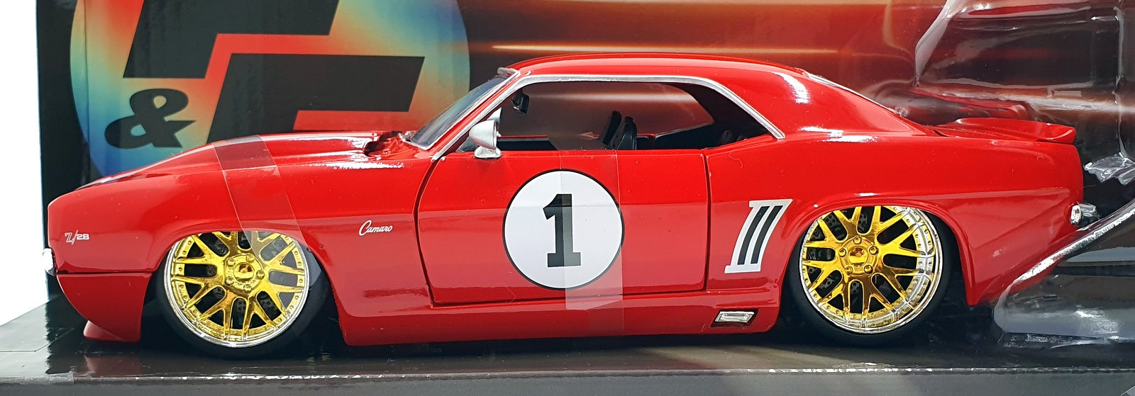 Jada Bigtime Muscle 1/24 Scale Diecast 36151 - 1969 Chevrolet Camaro #1 Red