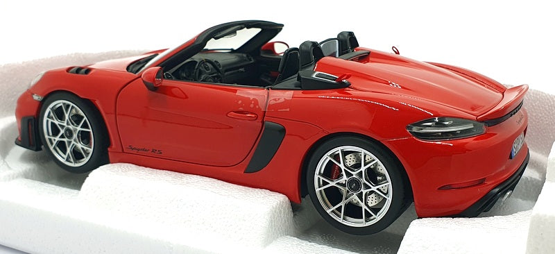 Norev 1/18 Scale Diecast 187271 - 2023 Porsche 718 Spyder RS - Red
