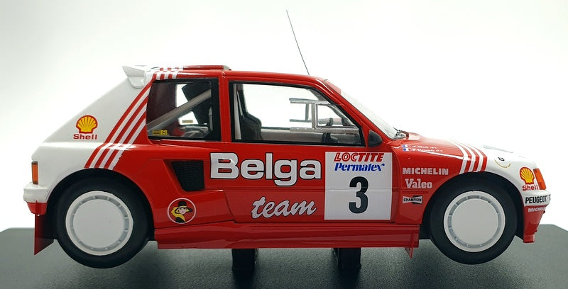 Ixo 1/18 Scale 18RMC135.22 - Peugeot 205 T16 #3 Ypres Rally 1985