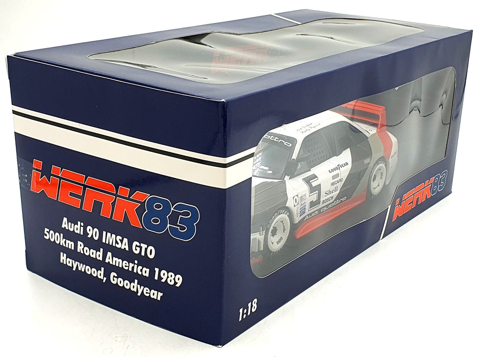 Werk83 1/18 Scale Diecast  W1806002 - Audi 90 IMSA GTO #5 Haywood/Goodyear