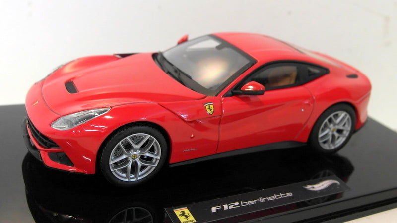 Hot Wheels 1/43 Scale diecast - X5499 Ferrari F12 Berlinetta red