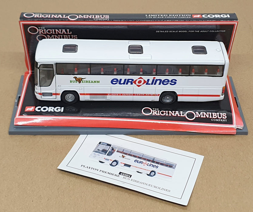 Corgi 1/76 Scale 43304 - Plaxton Premier Eurolines Rt. 871 London - White 