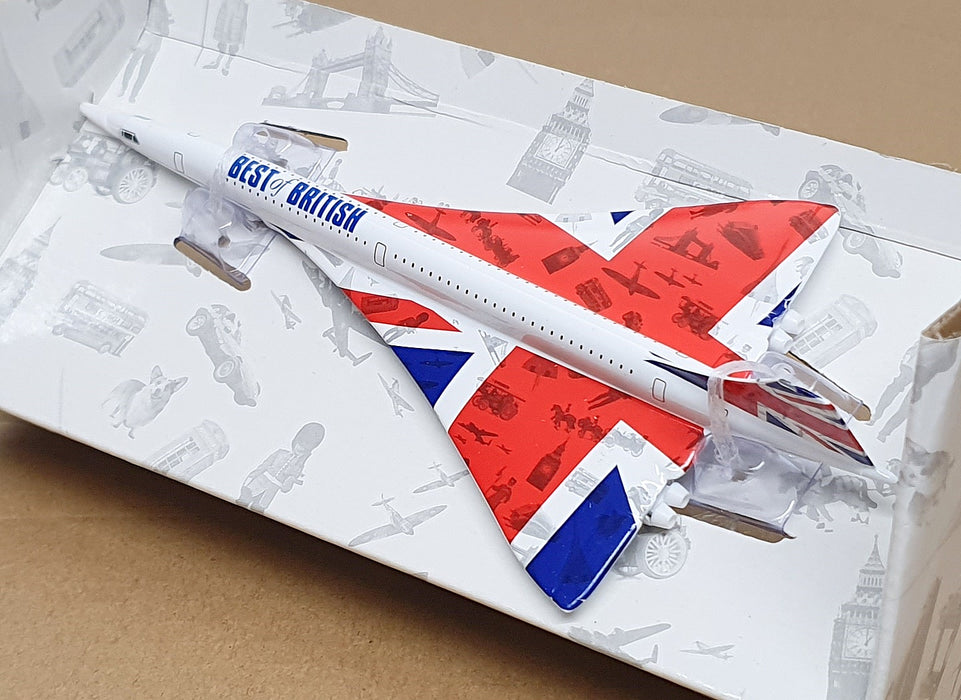 Corgi Appx 16cm Long Diecast GS84006 - Best Of British Concorde - Union Jack