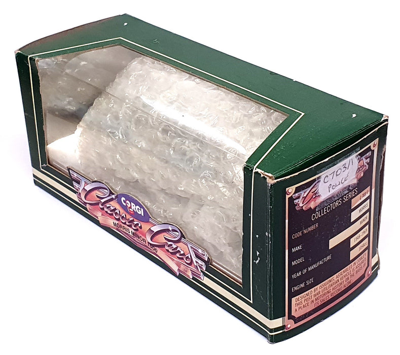 Corgi 1/43 Scale C703/1 - Morris Minor 1000 Police Car - Blue/White