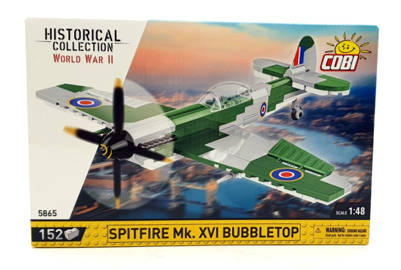 Cobi Bricks 1/48 Scale 5865 - Spitfire Mk. XVI Bubbletop - Historical Collection