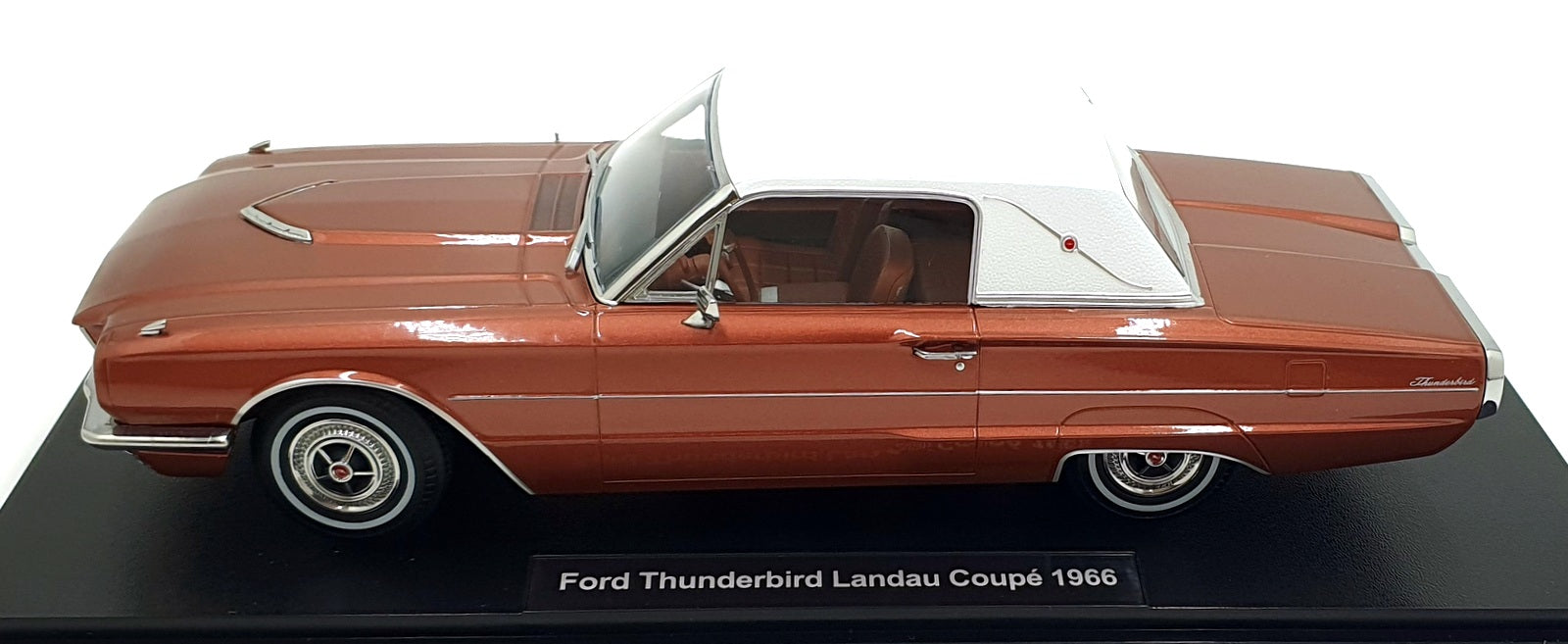 KK Scale 1/18 Scale KKDC181384 - 1966 Ford Thunderbird Landau Coupe - Met. Brown