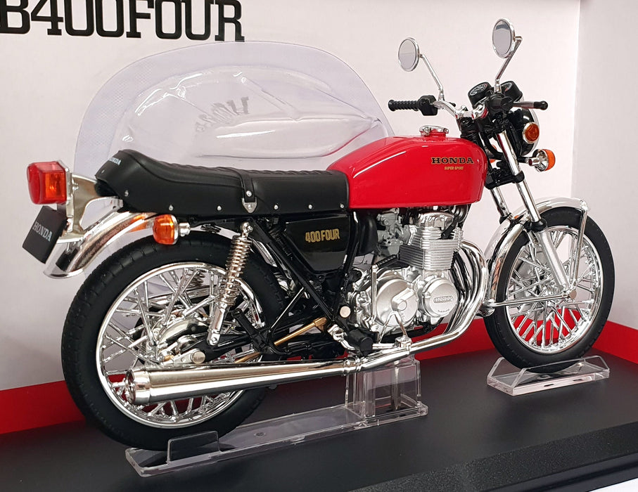 Aoshima 1/12 Scale 11173-4200 - Honda CB400Four Motorcycle - Red