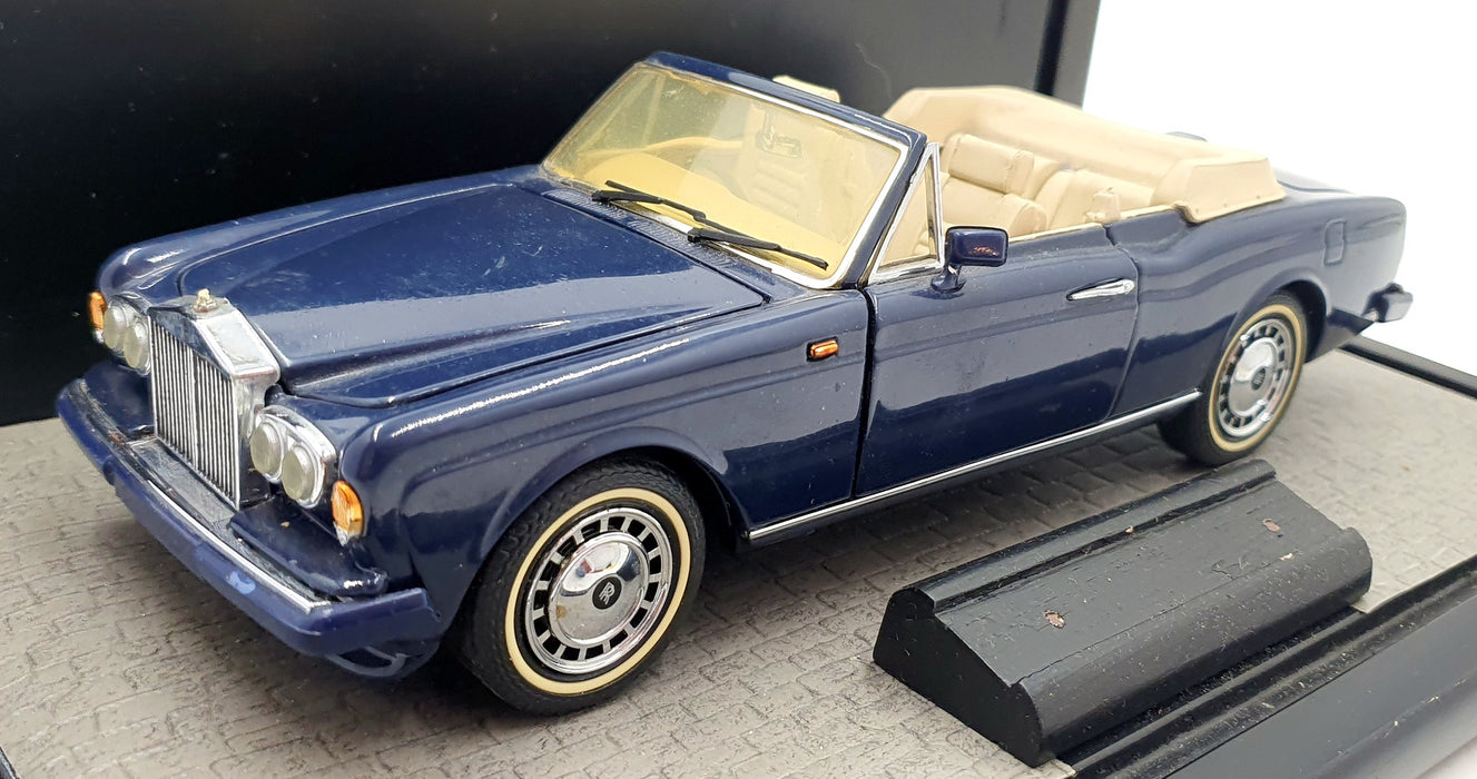Franklin Mint 1/24 Scale FRR20 - Rolls Royce Corniche IV Blue With Display Case