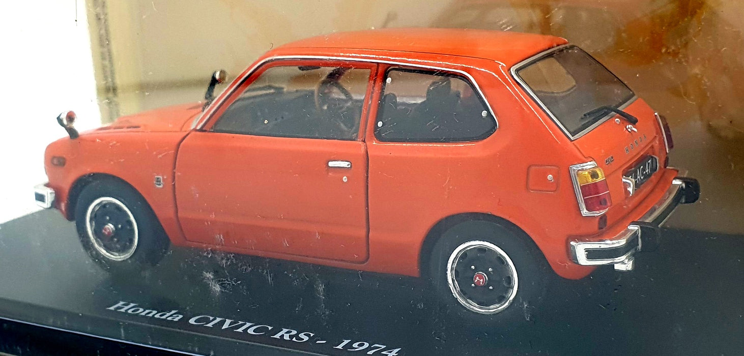 Altaya 1/24 Scale Diecast ALA0047 - 1974 Honda Civic RS - Orange