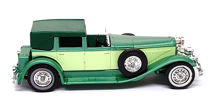 Matchbox Appx 10cm Long Diecast Y-4 - 1930 Duesenberg Model J - 2-Tone Green