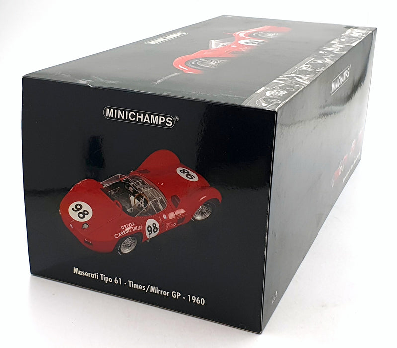 Minichamps 1/12 Scale Diecast 120 601298 - Maserati Tipo 61 Carrol Shelby 1960