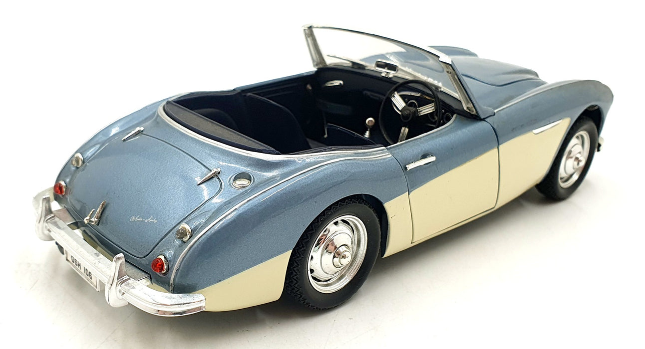 Ertl 1/18 Scale Diecast 22426L - Austin Healey 100 - Blue/Cream
