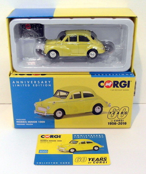 Vanguards 1/43 Model VA05808 Morris Minor Highway Yellow