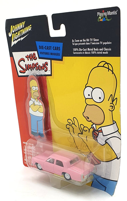 Johnny Lightning 1/64 Scale 380-01 - The Simpsons Pink Sedan Car - Homer Simpson