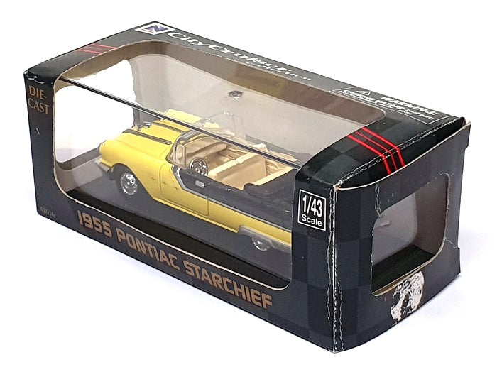 New Ray 1/43 Scale Diecast 48016 - 1955 Pontiac Starchief - Yellow/Black