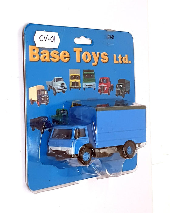 Base Toys 1/76 Scale Diecast CV-01 - Ford D Series Box Van - Blue