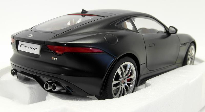 Autoart 1/18 Scale 73652 - Jaguar F-Type 2015 R Coupe - Matt Black