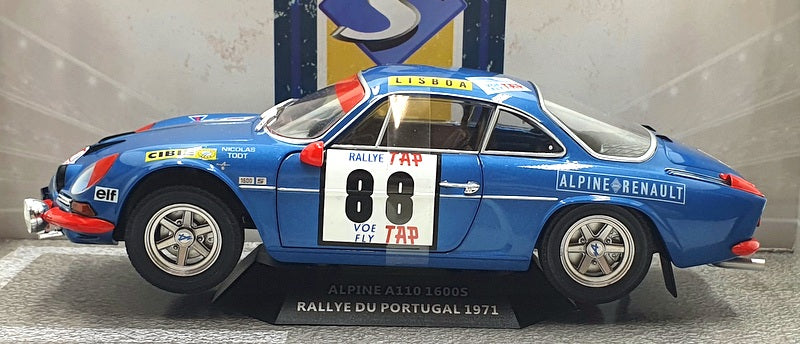 Solido 1/18 Scale S1804202 - 1971 Alpine A110 1600S Portugal Nicola/Todt