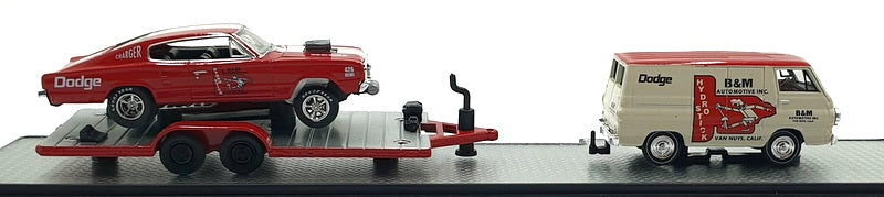 Castline M2 Machines 1/64 Scale DR59 '67 Dodge A100 Van & '66 Charger Gasser