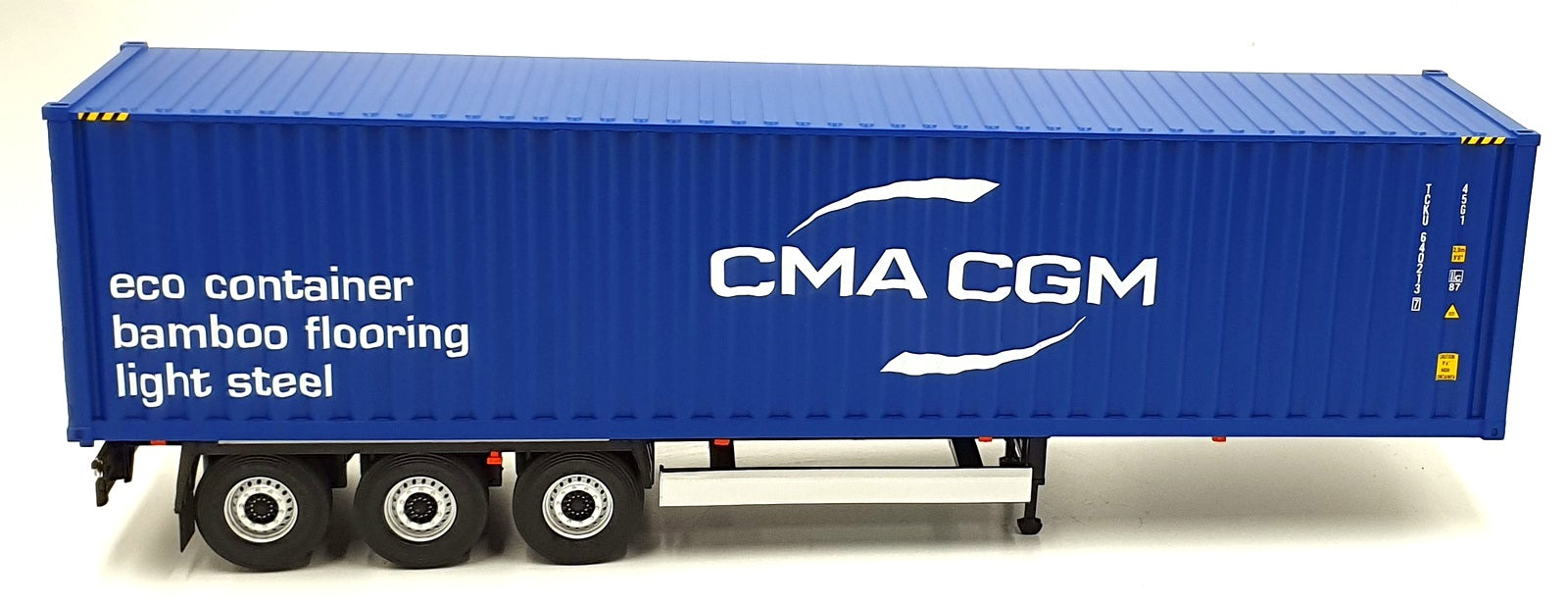 Solido 1/24 Scale S2400507 - 2023 Container Trailer - Blue