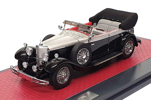 Matrix 1/43 Scale MX41302-101 1930 Mercedes 770K W07 Cabrio D Black/Met. Silver