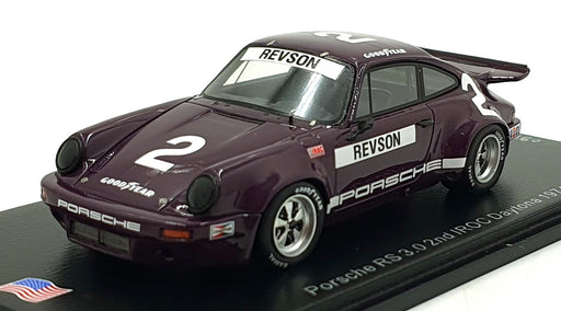 Spark 1/43 Scale US143 - Porsche RS 3.0 #2 2nd IROC Daytona 1974
