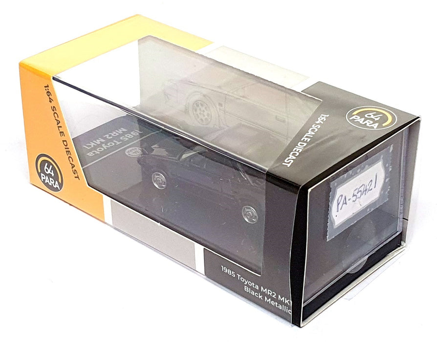 Paragon 1/64 Scale PA-55421 - 1985 Toyota MR2 Mk1 - Met. Black