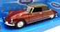 Welly NEX 1/24 Scale Diecast 22506W - Citroen DS 19 Cabriolet - Dark Red