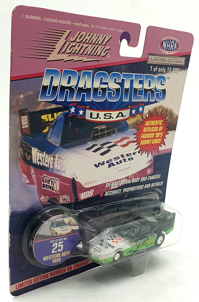 Johnny Lightning 1/64 Scale 322-01 Dragsters USA Pontiac Western Auto 1995 #25