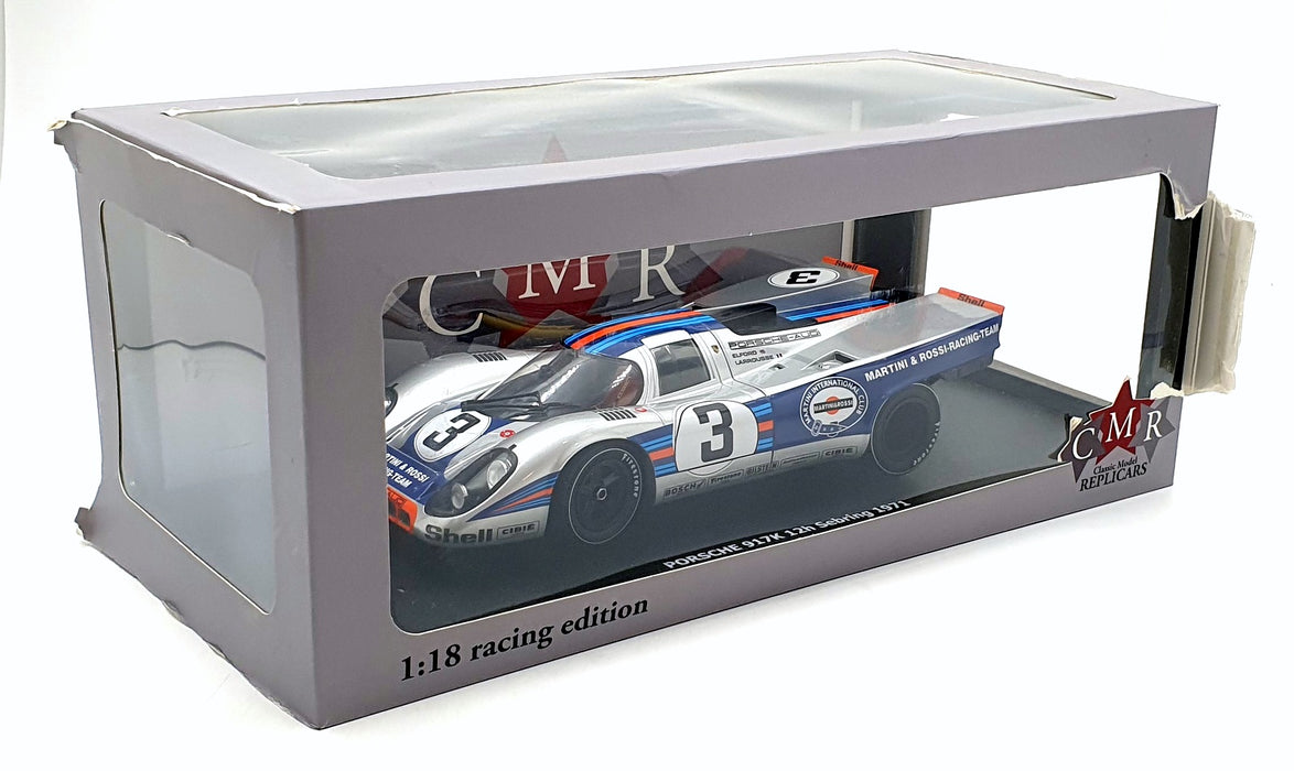 CMR 1/18 Scale Diecast CMR132 - Porsche 917K Martini Livery Sebring '71 #3