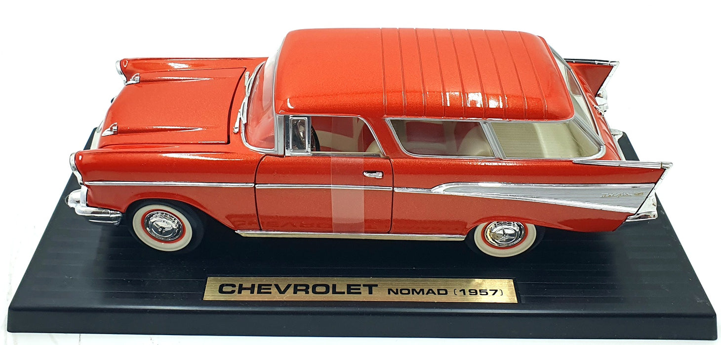 Road Tough 1/18 Scale Diecast 92088 - 1957 Chevrolet Nomad - Orange