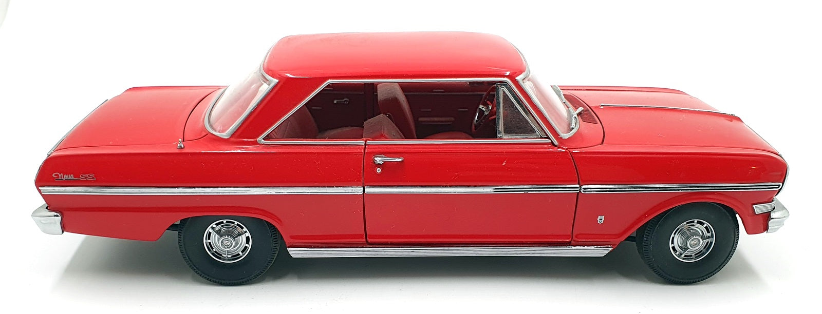 Sun Star 1/18 Scale Diecast 12226G - 1963 Chevrolet Nova SS - Met Red
