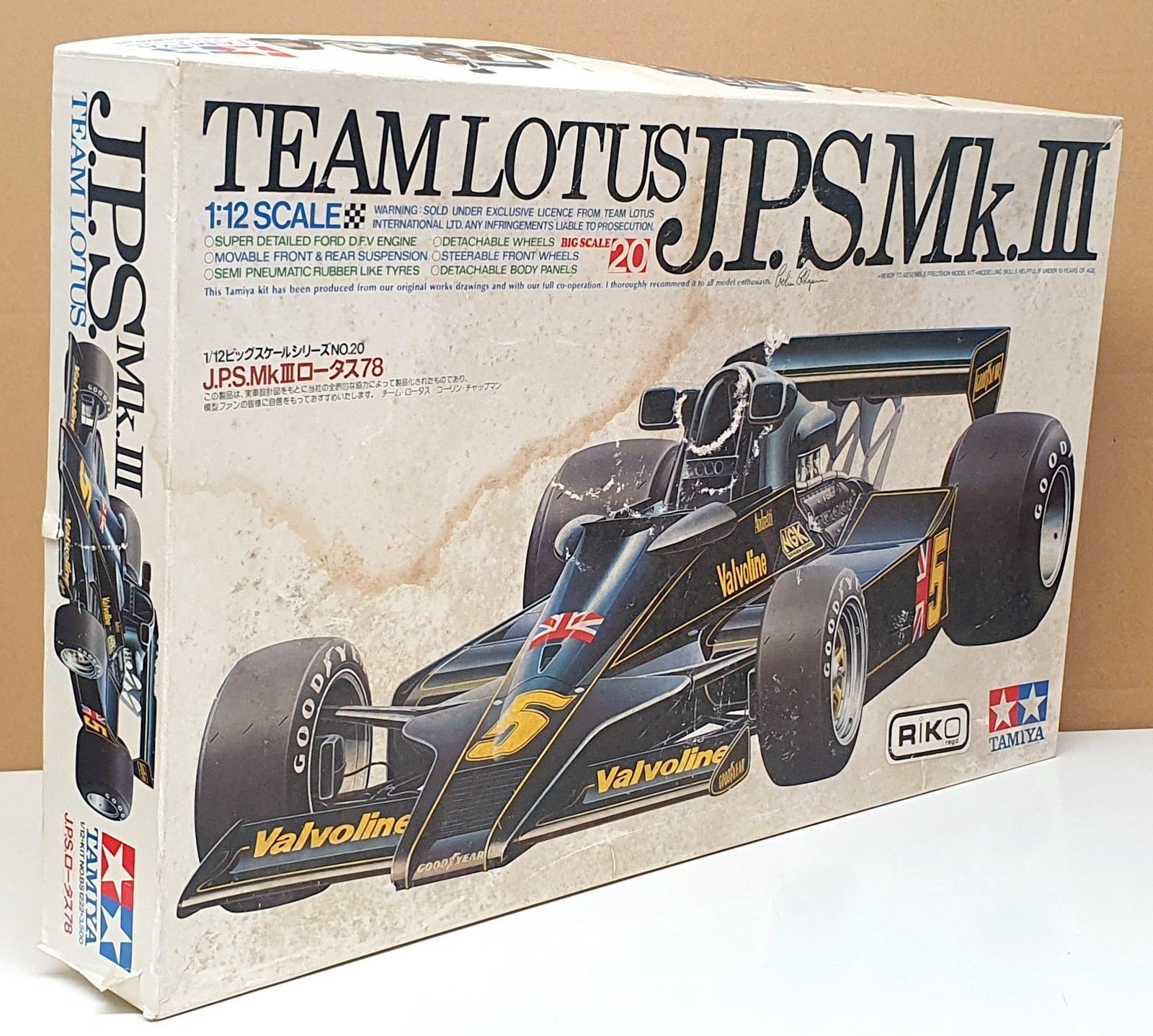 Tamiya 1/12 Scale Unbuilt Kit BS1222 - F1 Team Lotus Mk.III JPS #5 Race Car