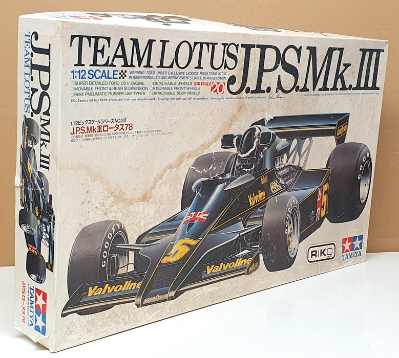 Tamiya 1/12 Scale Unbuilt Kit BS1222 - F1 Team Lotus Mk.III JPS #5 Race Car