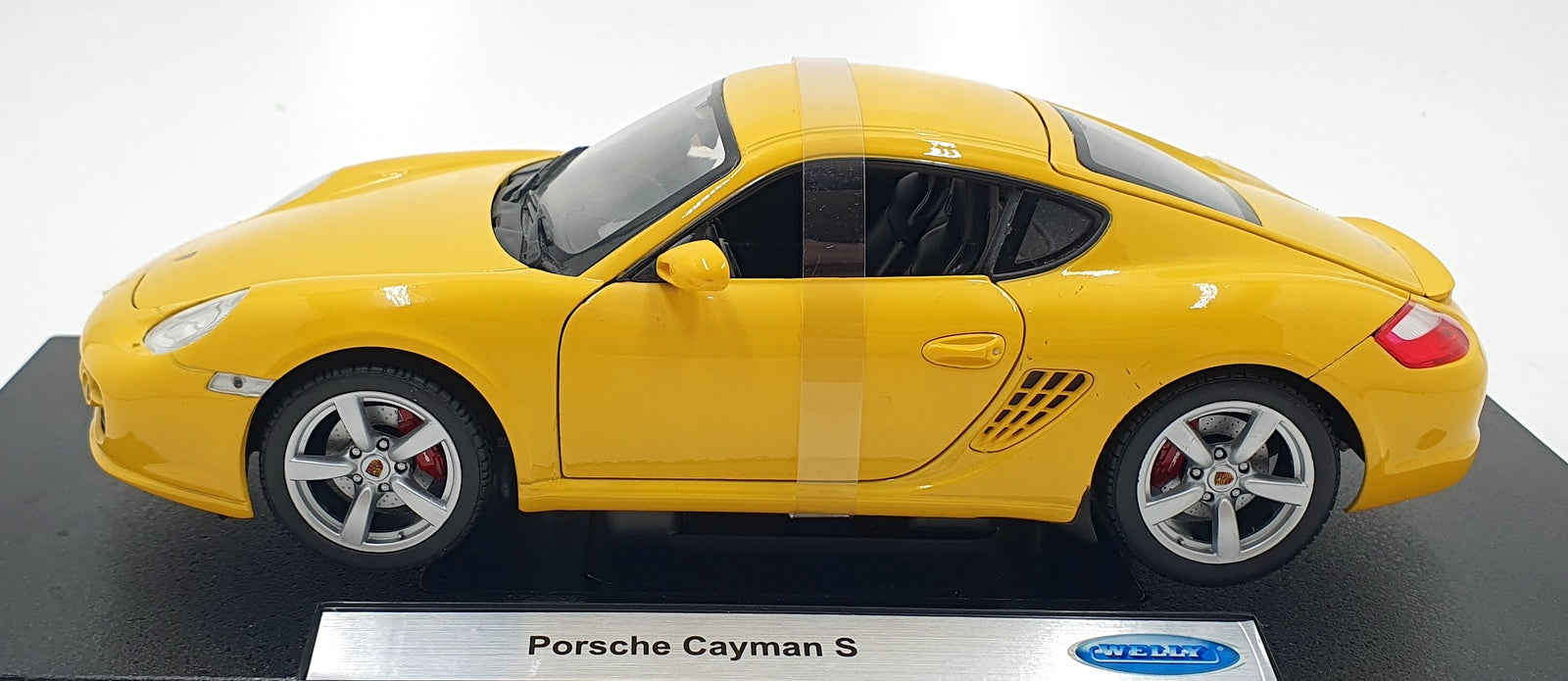 Welly 1/18 Scale Diecast TY4948 - Porsche Cayman S - Yellow