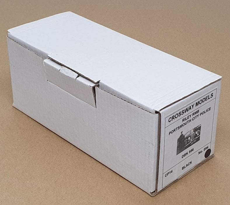 Crossway Models 1/43 Scale CP14 - Riley RMB Portsmouth City Police - Black