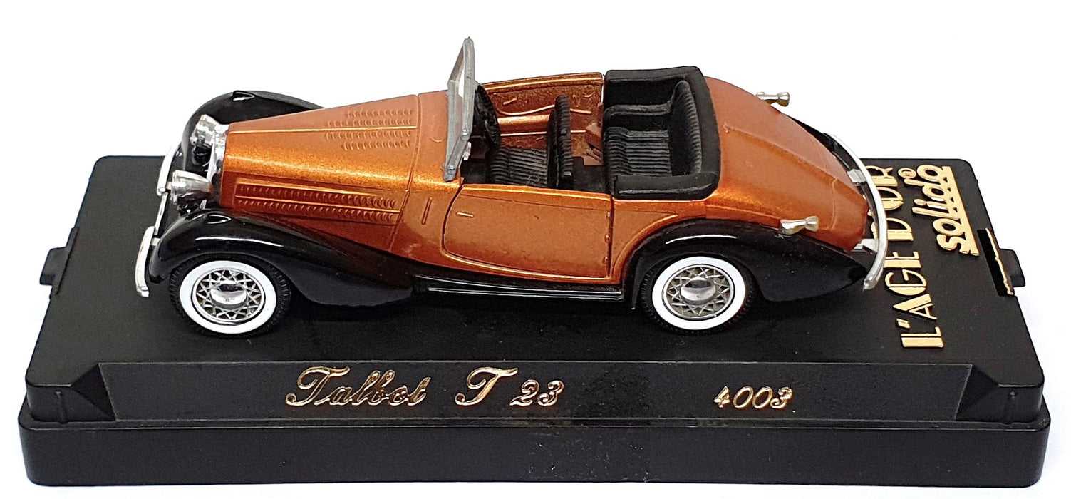 Solido 1/43 Scale Diecast 4003 - Talbot T23 - Met. Copper