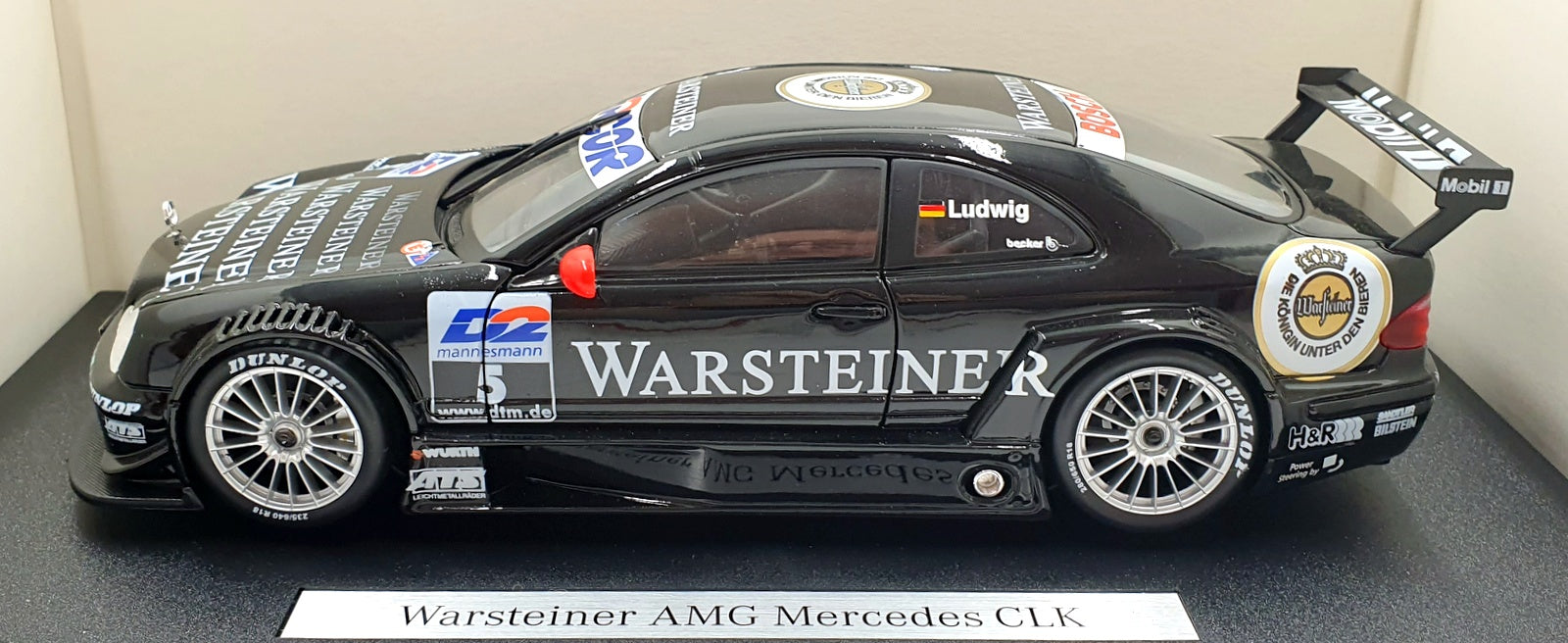 Maisto 1/18 Scale Diecast B6 696 2109 Mercedes-Benz CLK AMG Warsteiner Ludwig #5