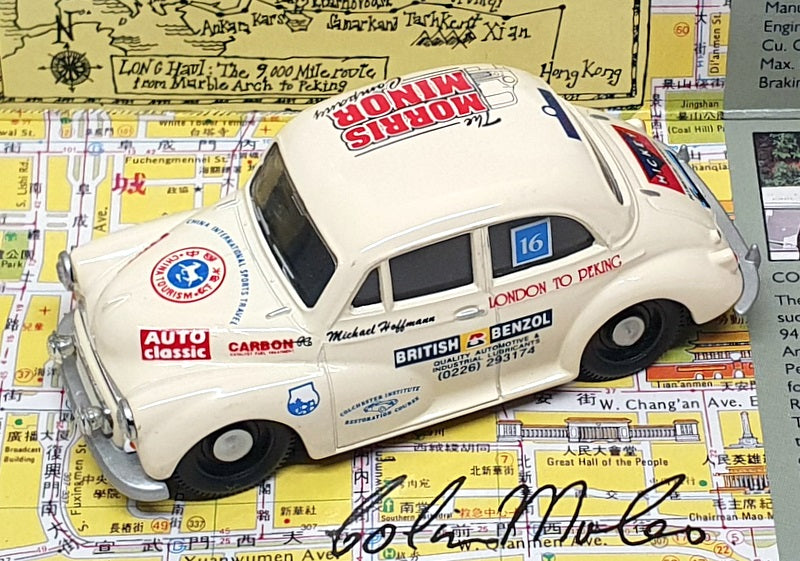 Corgi 1/43 Scale 96742 - Morris Minor London To Peking Moles/Hoffman - Ivory