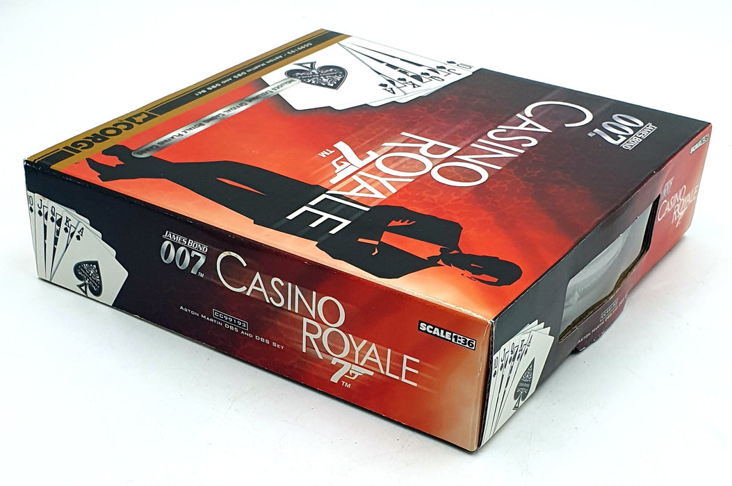 Corgi 1/36 Scale 99193 - Aston Martin DB5 and DBS Set Official 007 Playing Cards